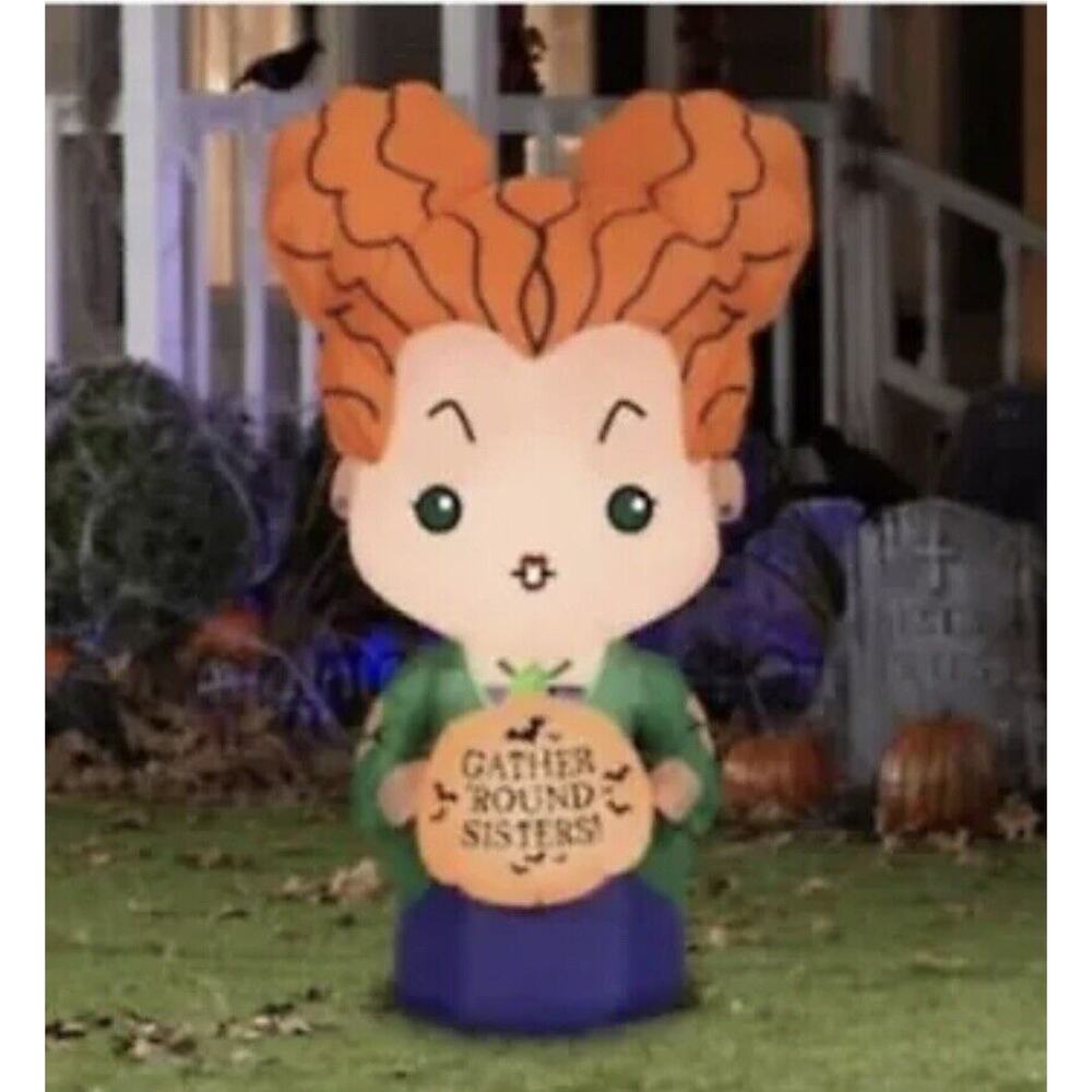 Disney Hocus Pocus 3.5 ft Halloween Yard Inflatable Winifred Sanderson Decor NEW